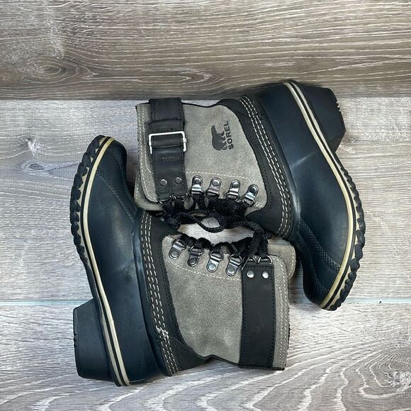 Sorel Winter Fancy Lace II Warm Waterproof Women’s Size 5 Black Kettle Boots - Picture 9 of 12